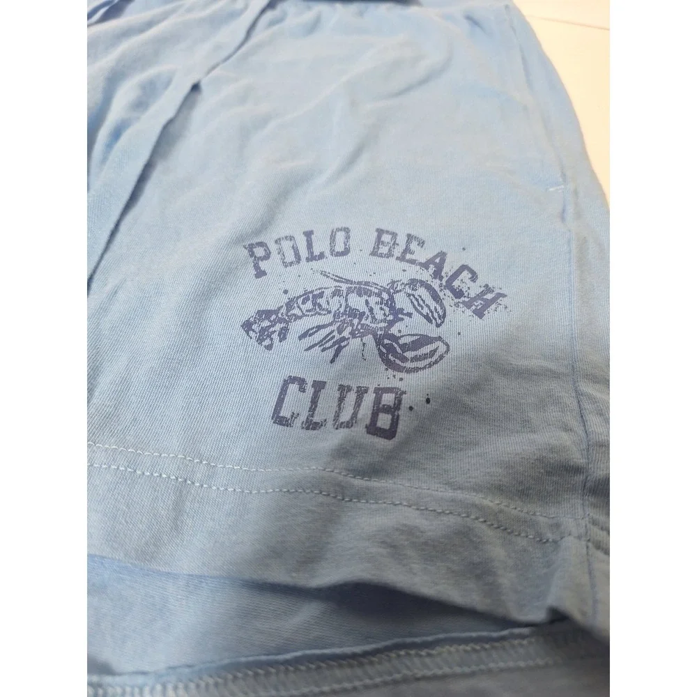 NWT Polo Ralph Lauren Beach Club Men Small Sleepwear Shorts Blue Lobster RN15763